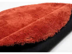 Alfombra Shaggy tejida a mano 190x190 cm Óxido Cozy