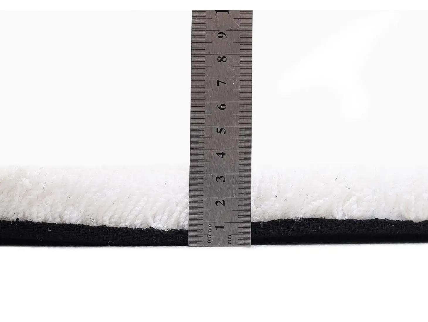 Alfombra Shaggy tejida a mano 80x120 cm Blanco Cozy