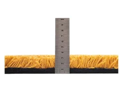 Alfombra Shaggy tejida a mano 135x200 cm Oro Cozy