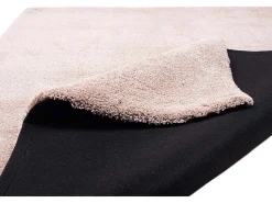 Alfombra Shaggy tejida a mano 65x135 cm Beige Cozy