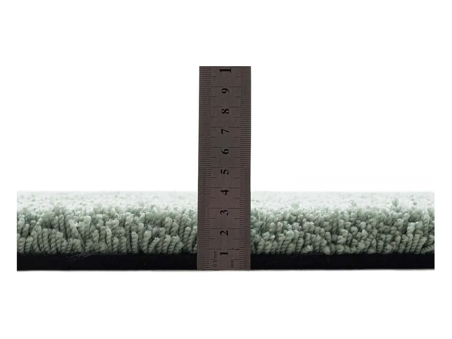 Alfombra Shaggy tejida a mano 140x200 cm Menta Cozy