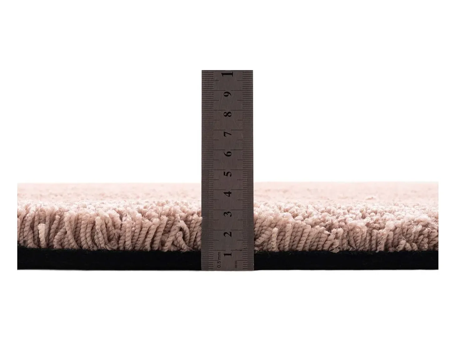 Alfombra Shaggy tejida a mano 80x120 cm Beige Cozy