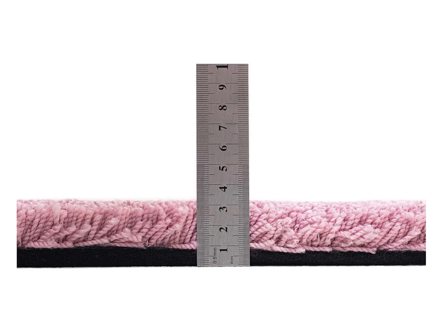 Alfombra Shaggy tejida a mano 135x200 cm Rosa Cozy