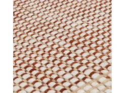 Alfombra tejida a mano, 100% lana - 120x170cm - naranja, crema, blanco - Avalon