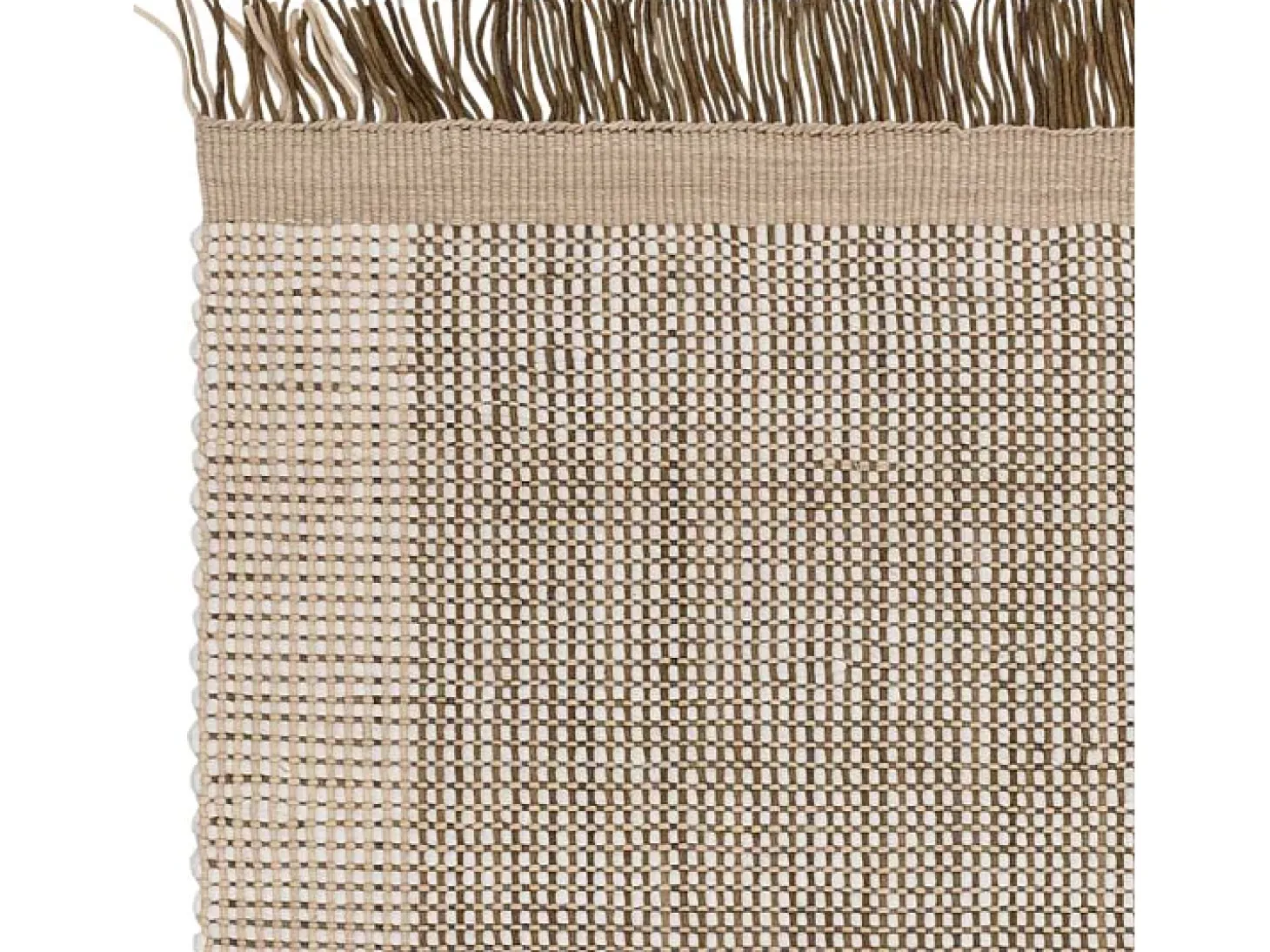 Alfombra tejida a mano, 100% lana - 160x230cm - verde, crema,blanco - Avalon