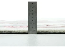 Alfombra tejida a mano con borde en diseño Aubusson 190x290 cm Beige Ming