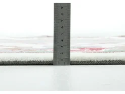 Alfombra tejida a mano con borde en diseño Aubusson 120x170 cm Beige Ming