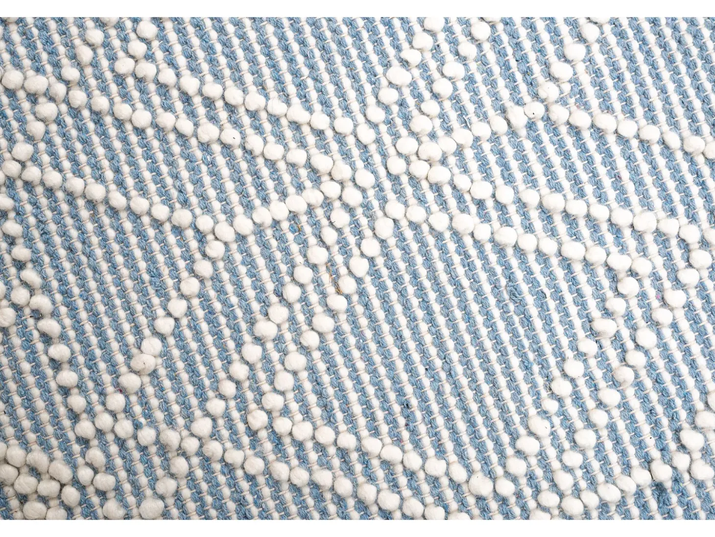 Alfombra tejida a mano con diseño étnico 190x290 cm Azul Colored Macrame