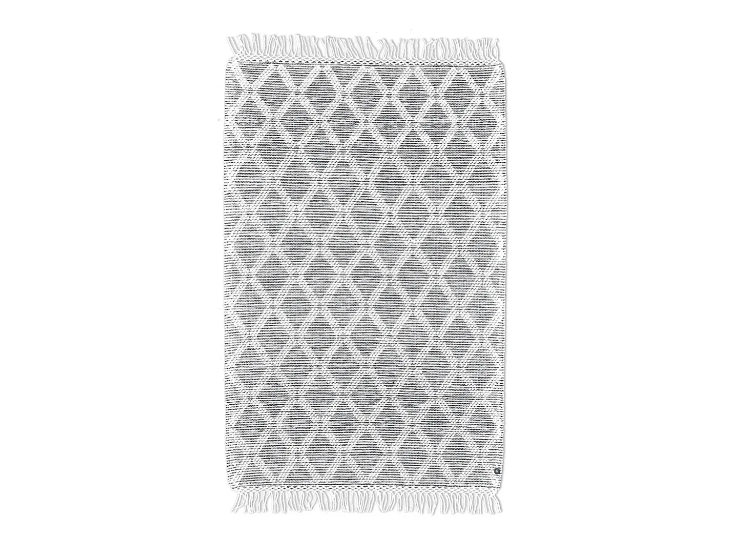 Alfombra tejida a mano con diseño étnico 65x135 cm Naturaleza Colored Macrame