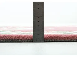 Alfombra tejida a mano con borde en diseño Aubusson 70x600 cm Rosa Ming