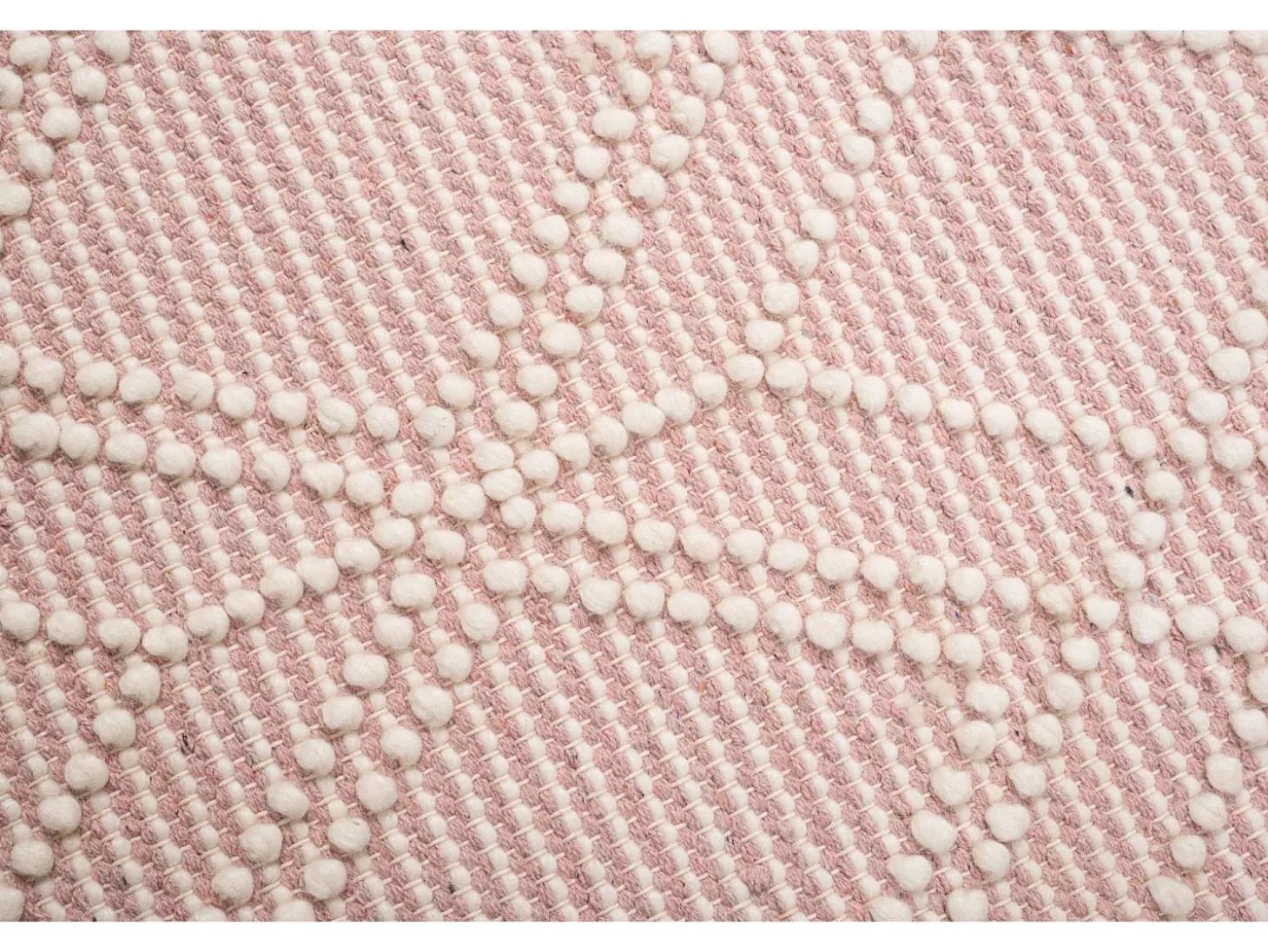Alfombra tejida a mano con diseño étnico 160x230 cm Rosa Colored Macrame