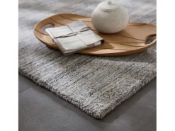Alfombra tejida a mano de lana y viscosa 250x300 cm Gris Sandiego