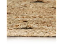 Alfombra tejida a mano de yute trenzado 150 cm