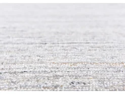 Alfombra tejida a mano de lana y viscosa 70x140 cm Gris Sandiego