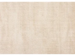 Alfombra tejida a mano de viscosa 120x120 cm Crema Star