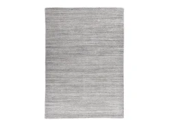 Alfombra tejida a mano de lana y viscosa 190x290 cm Gris Sandiego