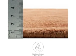 Alfombra tejida a mano de viscosa 240x340 cm Cobre Star