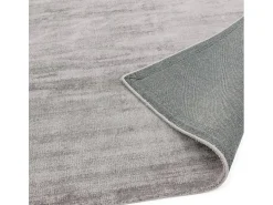 Alfombra tejida a mano de viscosa - 160x230cm - Plata - Blade