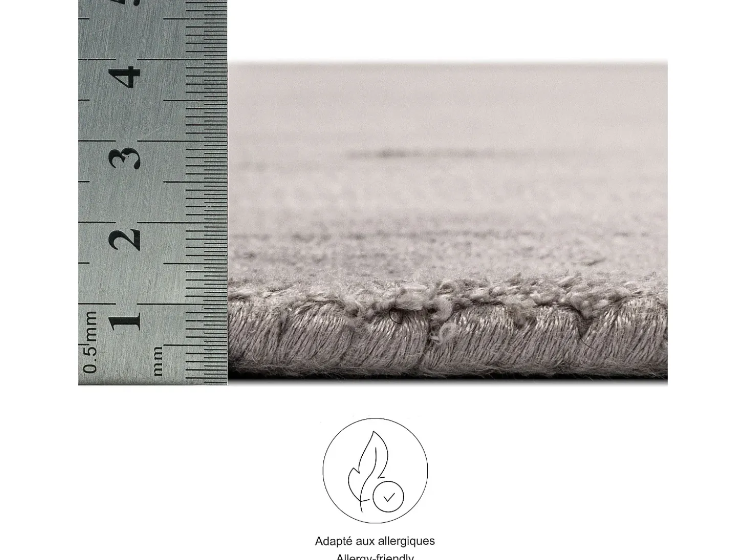 Alfombra tejida a mano de viscosa 190x290 cm Gris Star