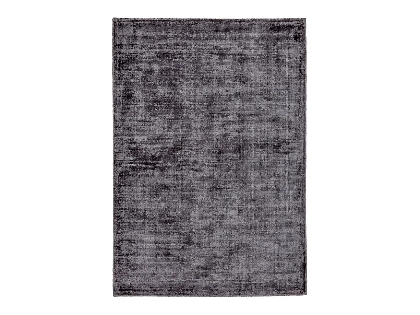 Alfombra tejida a mano de viscosa 70x140 cm Antracita Star