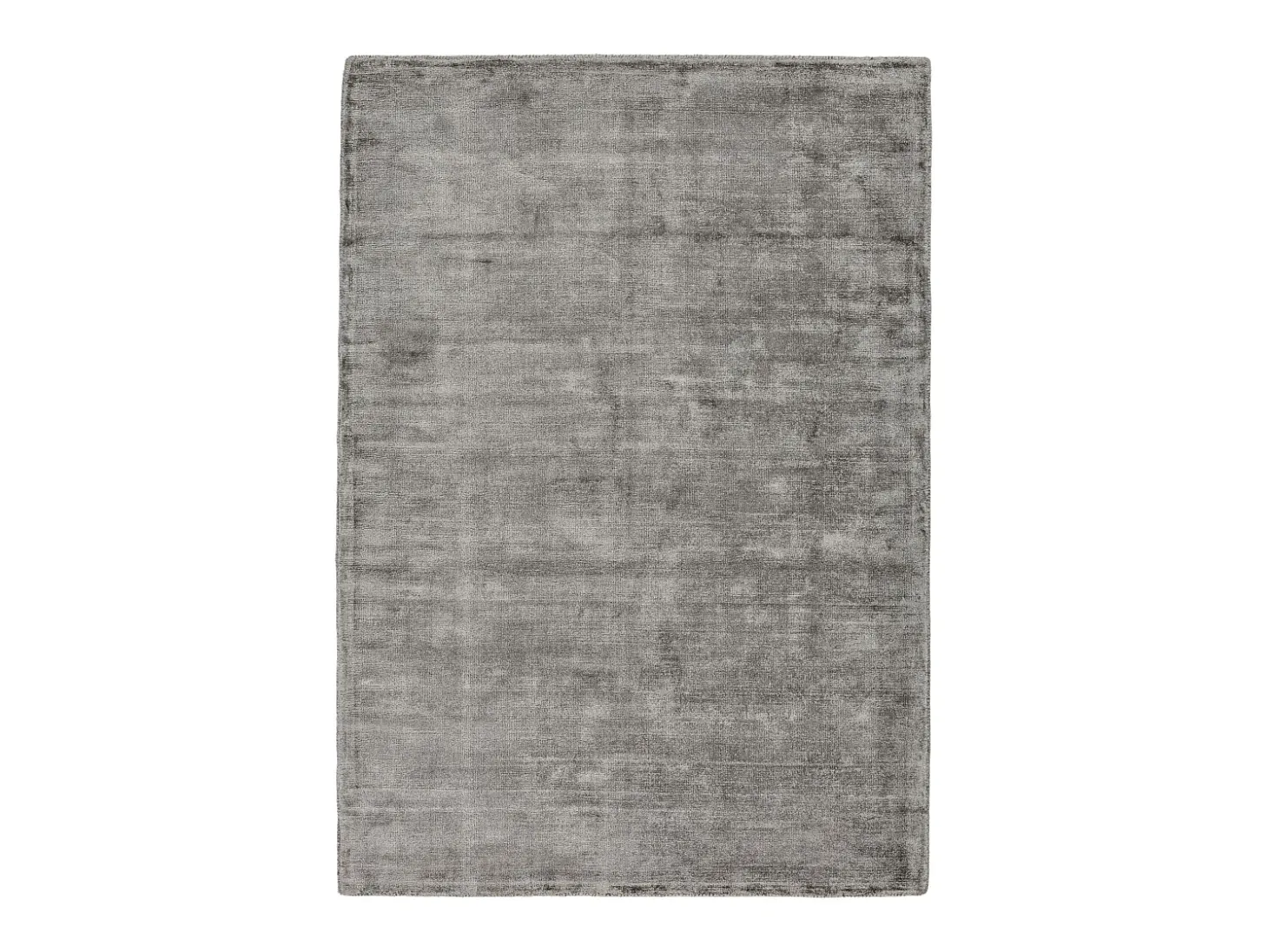 Alfombra tejida a mano de viscosa 40x60 cm Gris Star