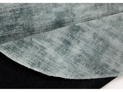Alfombra tejida a mano de viscosa 150x150 cm Turquesa claro Star
