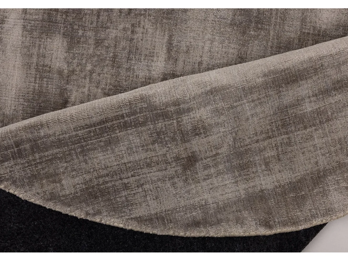 Alfombra tejida a mano de viscosa 150x150 cm Gris Star
