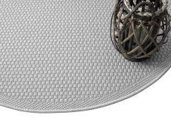 Alfombra Toulouse Exterior, Uni, Gris, 120 cm, redondo