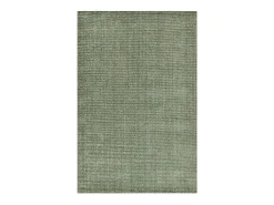 Alfombra UNI a rayas de viscosa y lana 40x60 cm Verde Venus