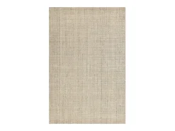 Alfombra UNI a rayas de viscosa y lana 40x60 cm Beige Venus