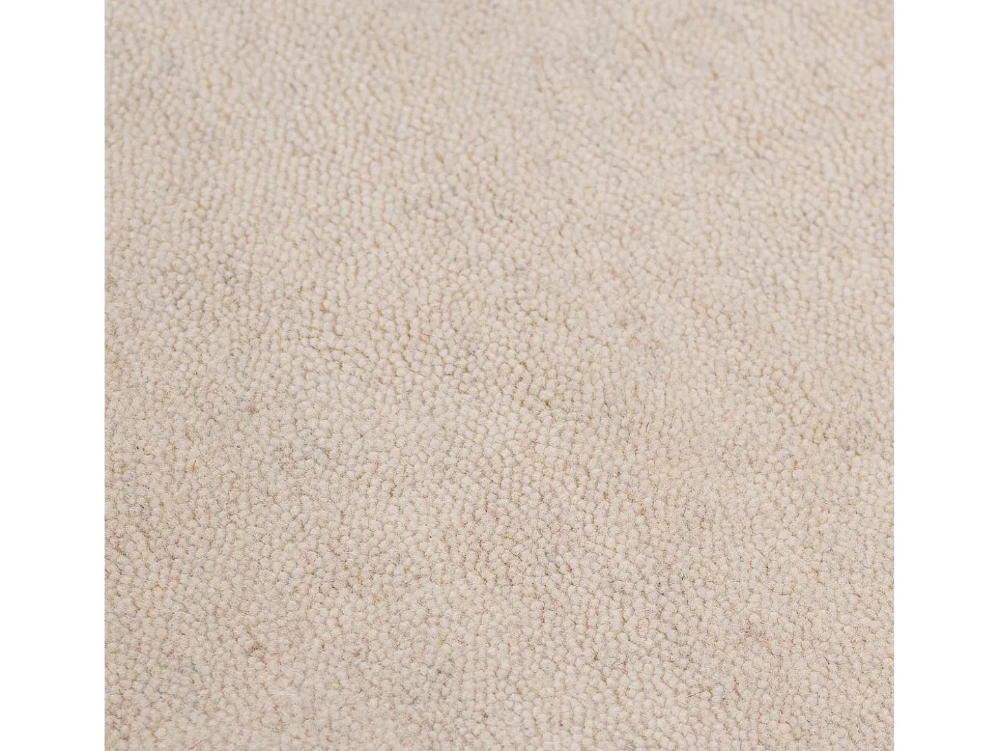 Alfombra UNI tejida a mano 70x140 cm Crema Holi