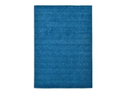 Alfombra UNI tejida a mano 70x140 cm Azul Holi