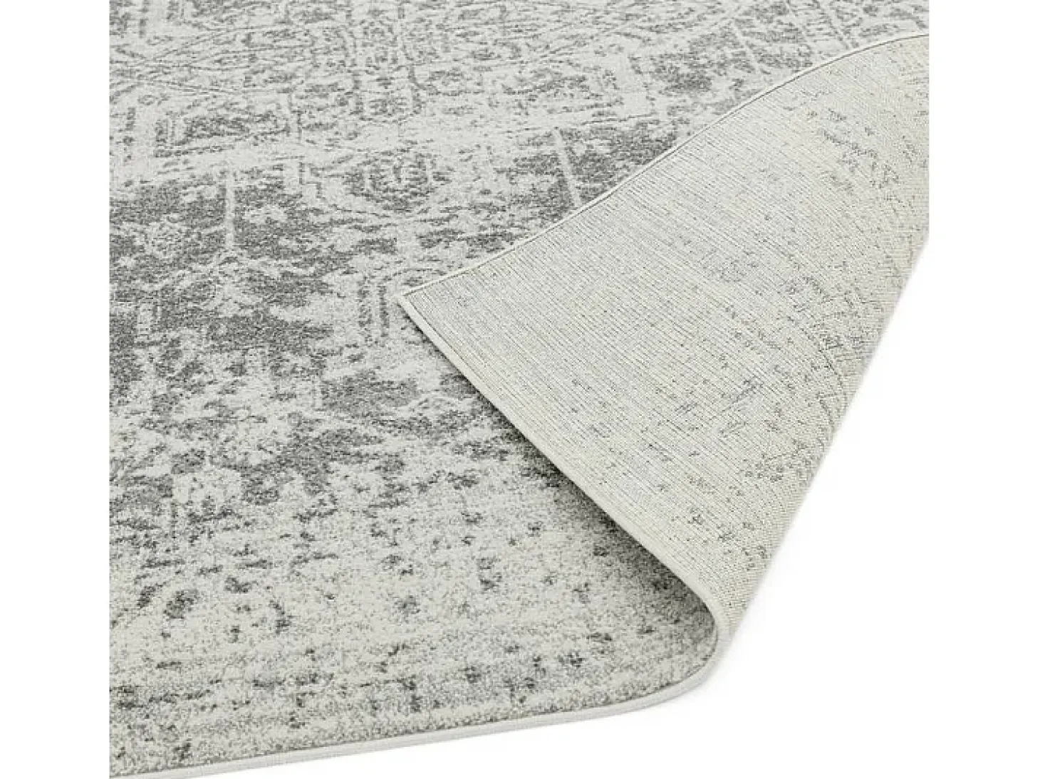 Alfombra vintage - 120x170cm - gris, crema - Nova Antique