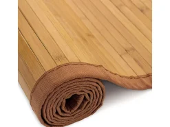 Alfombra 200x200 cm bambú marrón