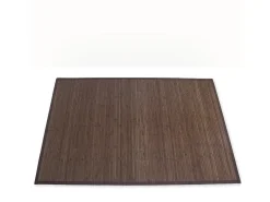 Alfombra 180x270 cm bambú marrón oscuro
