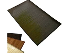 Alfombra 200x250 cm bambú marrón oscuro