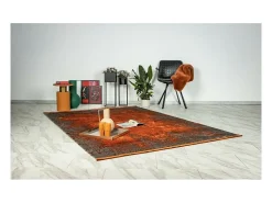 Alfombra 290x200 cm, diseño E509E color terracota - Confort y elegancia para su interior.