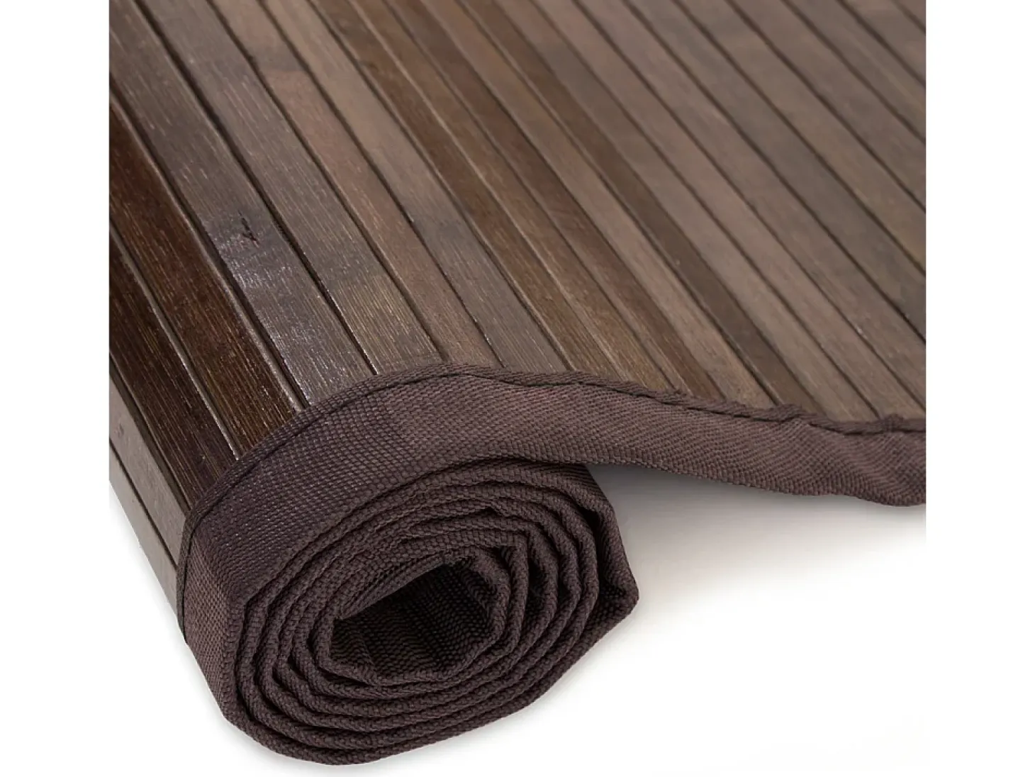 Alfombra 60x200 cm marrón Bambú