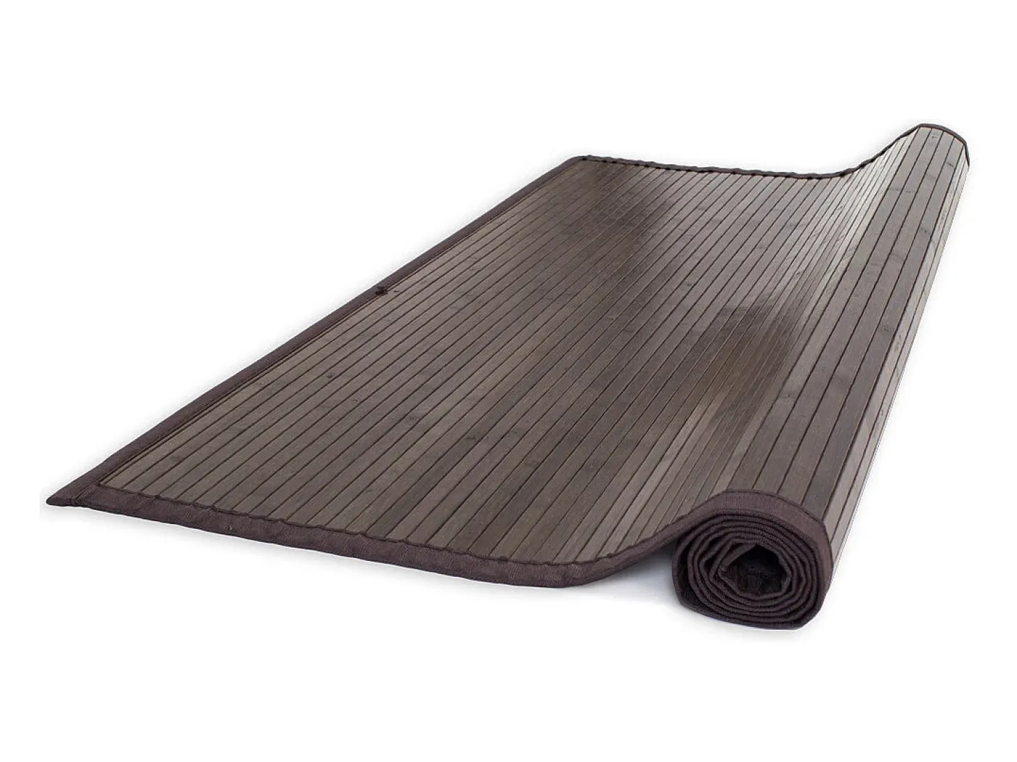 Alfombra 80x300 cm marrón oscuro