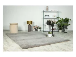 Alfombra 170x120cm, diseño D005M color plata - Confort y elegancia para su interior.