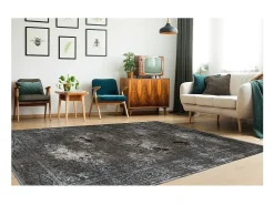 Alfombra 170x120cm, diseño E209E color plata - Confort y elegancia para su interior.