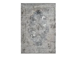 Alfombra 150x80cm, diseño E209E color plata - Confort y elegancia para su interior.