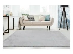 Alfombra 150x80cm, diseño E005N color plata - Confort y elegancia para su interior.