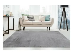 Alfombra 230x160cm, diseño E005N en color gris - Confort y elegancia para su interior.