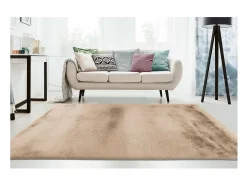 Alfombra 150x80cm, diseño E009Y color beige - Confort y elegancia para su interior.