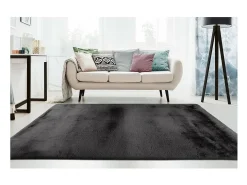 Alfombra 230x160cm, diseño E009Y color grafito - Confort y elegancia para su interior.