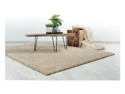 Alfombra 150x80cm, diseño H008Y en color beige - Confort y elegancia para su interior.