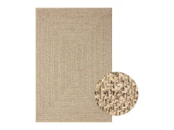 Alfombra ZIZUR apariencia de yute interior y exterior 120x170cm ES80708