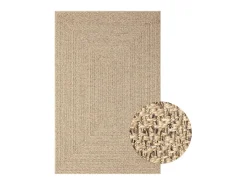 Alfombra ZIZUR apariencia de yute interior y exterior 200x290cm ES93195