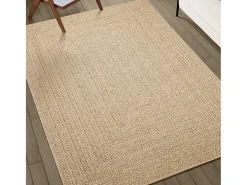 Alfombra ZIZUR apariencia de yute interior y exterior 140x200cm ES43516